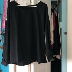 Long sleeve black top